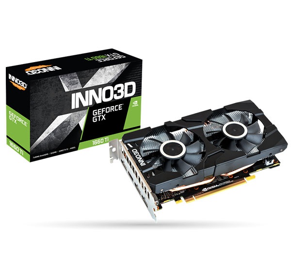 INNO3D GeForce® GTX 1660 Ti TWIN X2 6GB GDDR6 192-bit Graphics Card (N166T2-06D6-1710VA15)